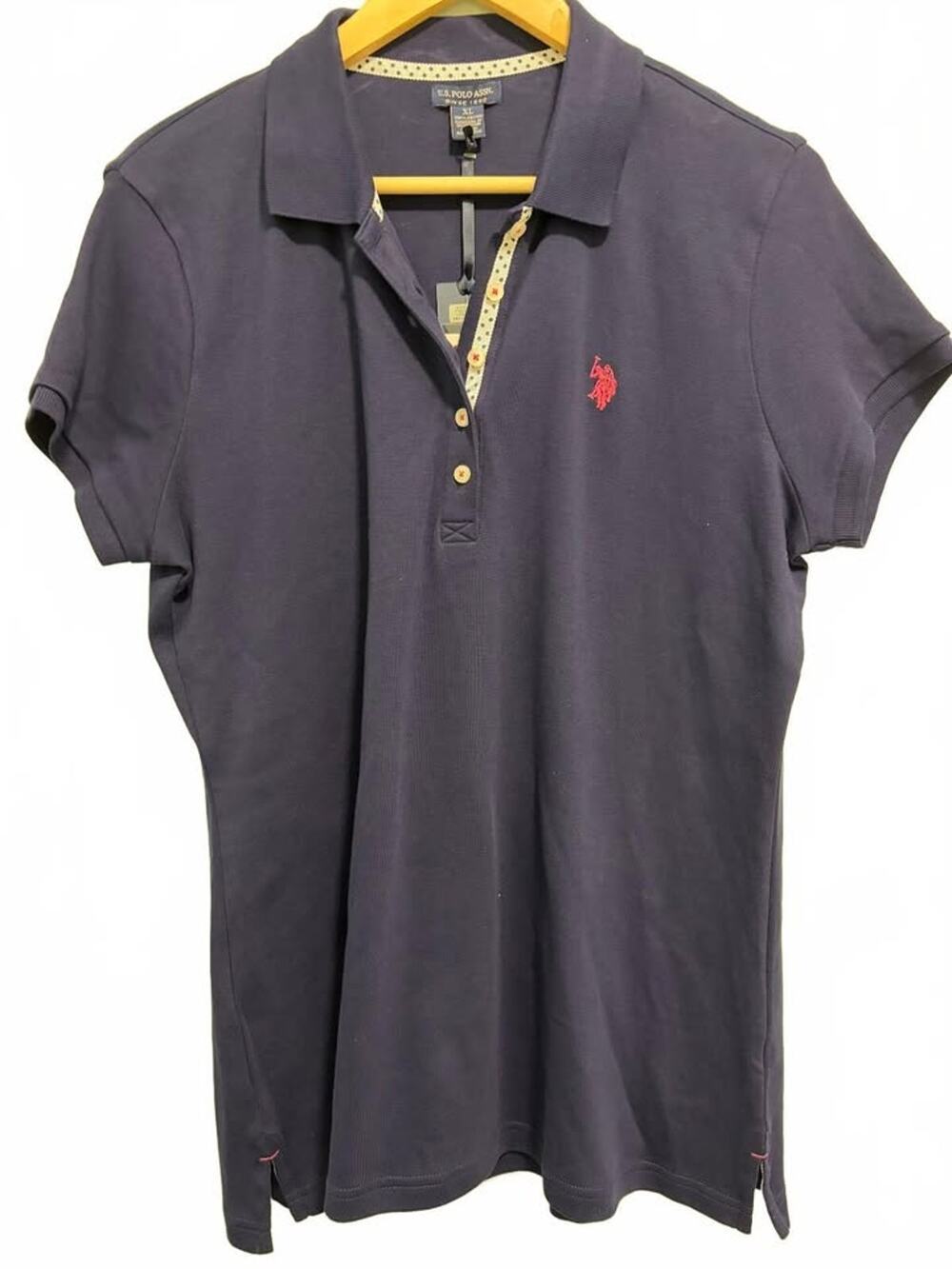 Women's Navy U.S. Polo Association  Short Sleve Shirt-NWT